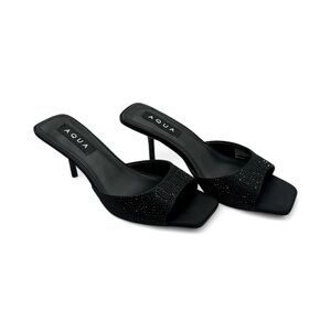 New in box,‎ Aqua Women's Onyx Embellished Sparkly Stiletto Mules